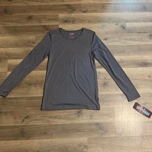 Sivvan Long Sleeve Grey Shirt Size Medium